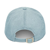 Divinely Created Denim Hat - Embroidered Adjustable Cap