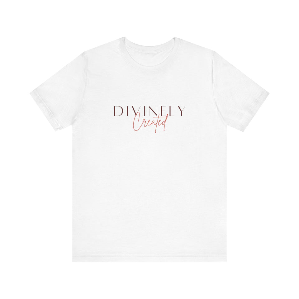 Divinely Created Unisex Jersey Tee - Inspirational Graphic T-Shirt