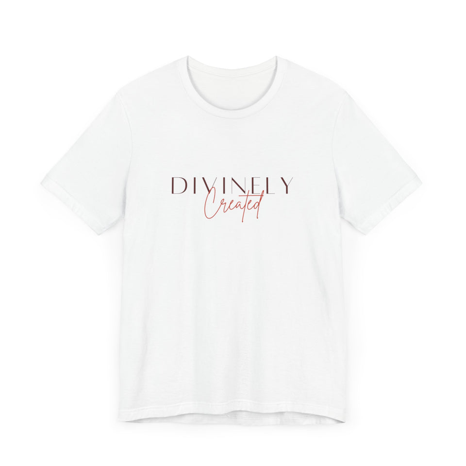 Divinely Created Unisex Jersey Tee - Inspirational Graphic T-Shirt