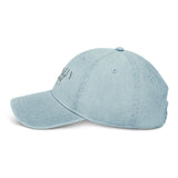 Divinely Created Denim Hat - Embroidered Adjustable Cap