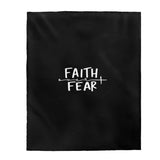 Faith over Fear - Velveteen Plush Blanket